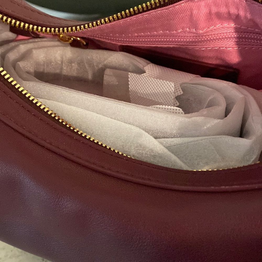 New LDT Monroe Napa Leather Hobo Crossbody Bag - Picture 6 of 9